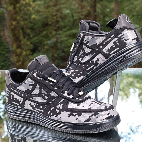 Nike Lunar Force 1 Digi Camo Black - Picture 3 of 14